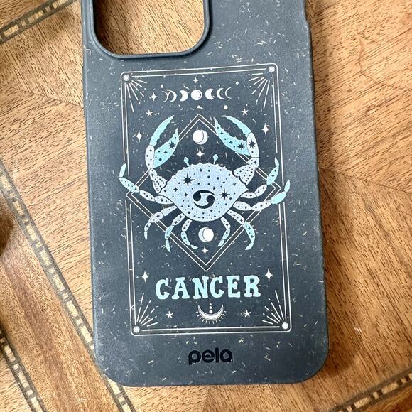 Pela Case NWOT Zodiac Cancer Black Compostable iPhone 14 Pro Max Phone Case - Picture 3 of 7